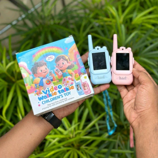 Kids Video Walkie Talkie Toy (2-Pack) - Rechargeable Fun Voice Changing Function for Boys & Girls