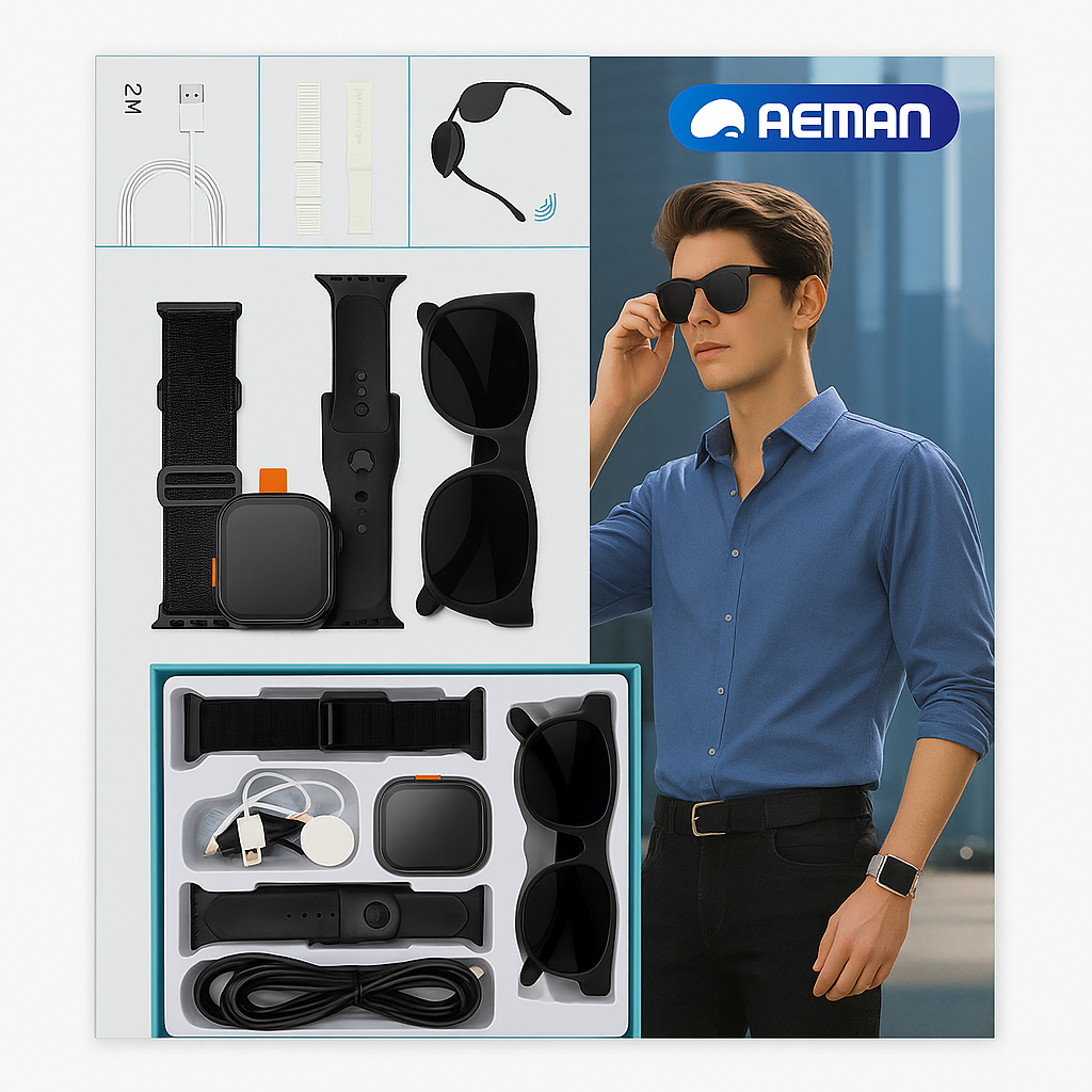 Smartwatch  Ultra + Ai Sunglasses